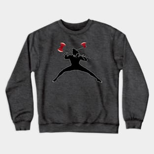 dual axe fight Crewneck Sweatshirt